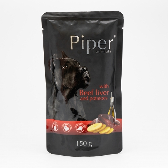 Hrană umedă pentru câini adulți, 150g, cu ficat de vită și cartofi