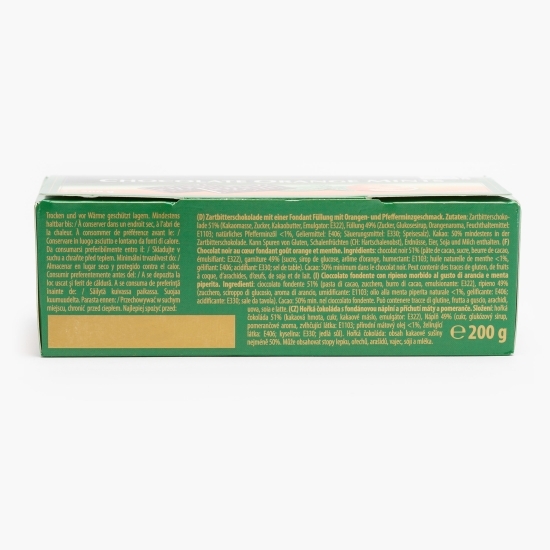 Ciocolată neagră cu cremă de portocale 200g