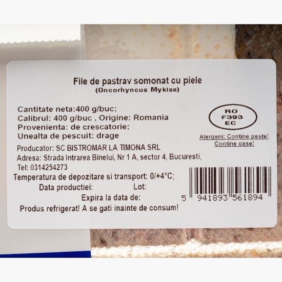 Păstrăv Somonat File 400g