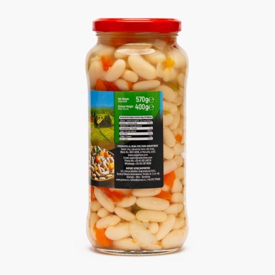 Fasole albă cu legume, 570g