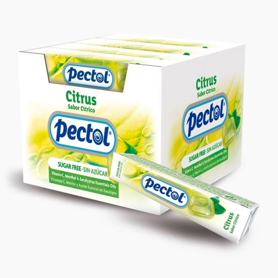 Dropsuri cu aromă de  citrice, ulei esențial de eucalipt, mentol și vitamina C, fără zahăr 31g