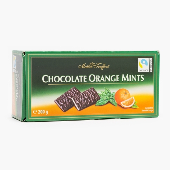 Ciocolată neagră cu cremă de portocale 200g