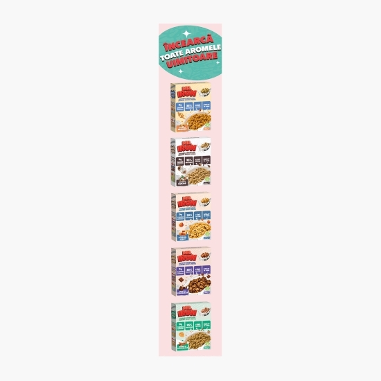 Cereale vegane cu aromă naturală de căpșuni, cu 35% proteină, fără zahăr, low carb, fără gluten 250g