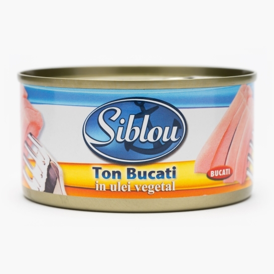 Ton bucăți în ulei vegetal 185g