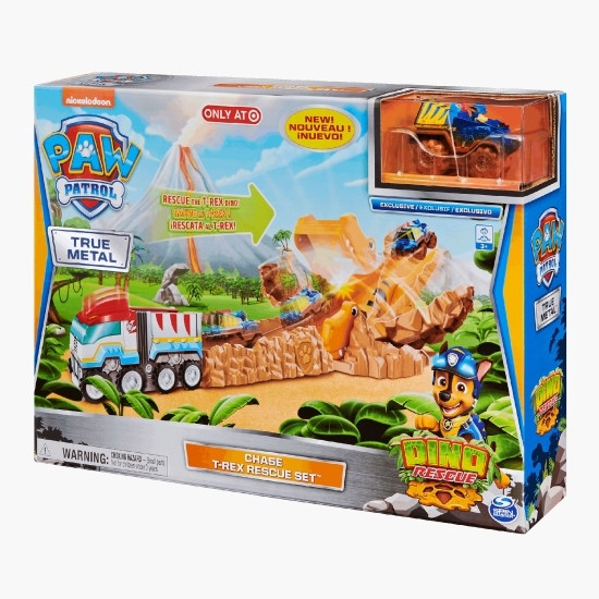 Setul cu pista de salvare chase al dinozaurului T-rex 3+ ani