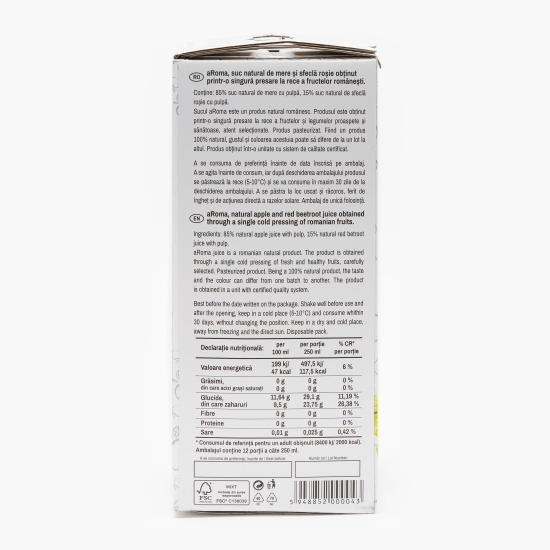 Suc natural de mere și sfeclă roșie 3l