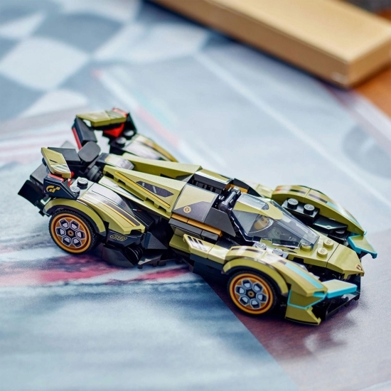 Supermașina Lamborghini Lambo V12 Vision GT, 76923 Speed Champions, 230 piese, +10 ani