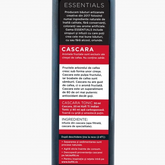 Cascara, antioxidant concentrat, fără zahăr 950ml