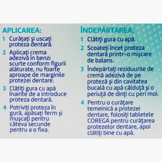 Cremă adezivă pentru proteza dentară, Ultra Fixare Neutro, 40g