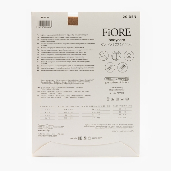 Ciorap modelator Comfort 20den Light Natural 5