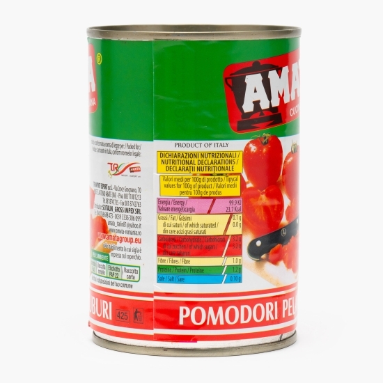 Roșii decojite cuburi 400g