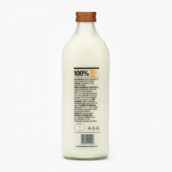 Lapte de la vacă 3.8-4.1% grăsime, 1l