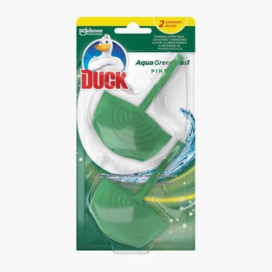 Odorizant toaletă Aqua Green 4în1, 2 buc, 72g