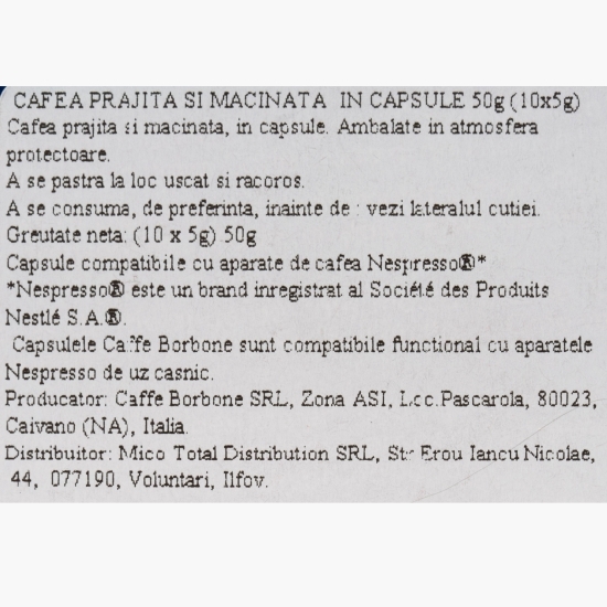 Espresso Intenso Palermo, Nespresso, 10 băuturi, capsule cafea