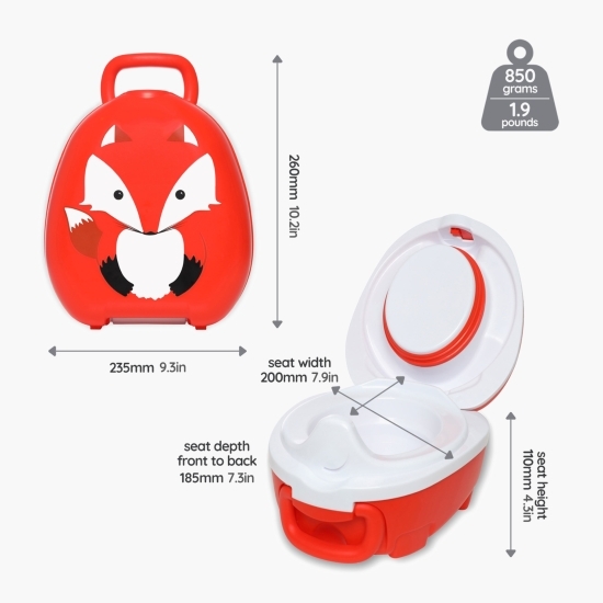 Oliță portabilă cu capac My Carry Potty