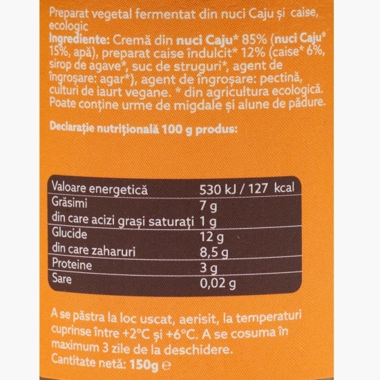 Produs fermentat Joyurt din nuci caju cu caise eco 150g