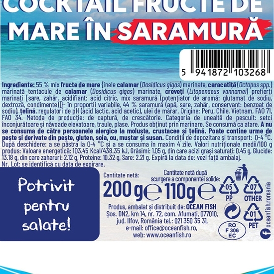Cocktail fructe de mare în saramură 200g