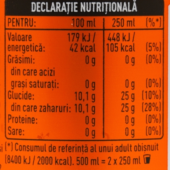 Apă tonică cu aromă de mandarine 500ml