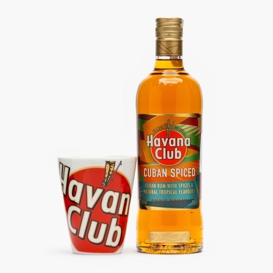Rom Cuban Spiced 35% alc. 0.7l + 1 pahar