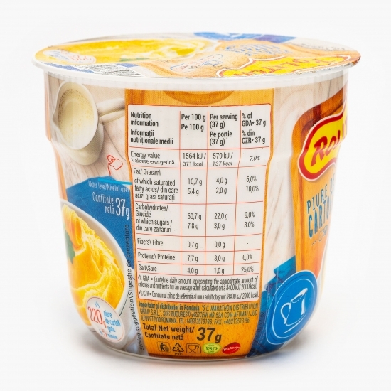 Piure de cartofi instant cu gust de smântână 37g