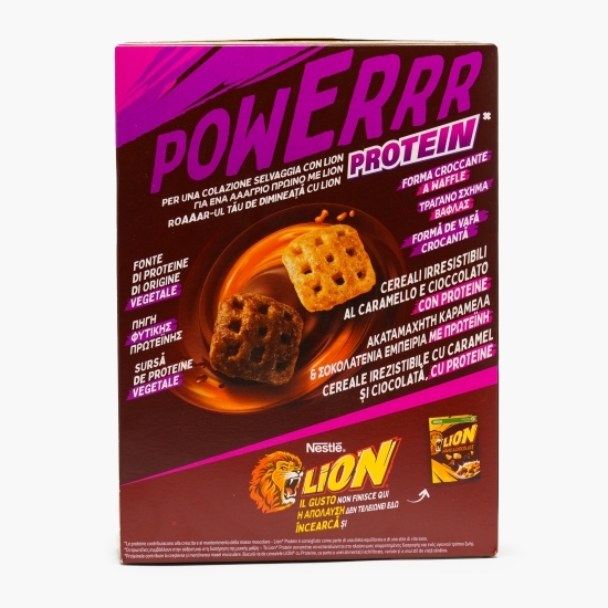 Cereale pentru mic dejun cu ciocolată, caramel și proteine 340g