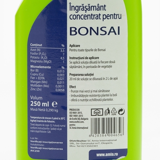 Îngrășământ concentrat pentru Bonsai 0.25l
