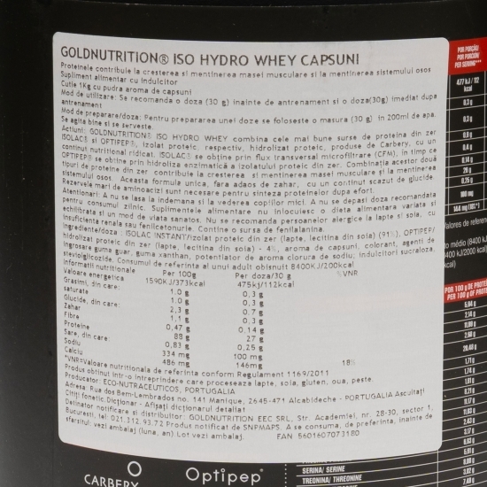 Iso Hydro Whey căpșuni 1kg