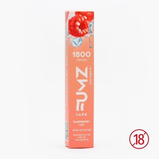 Țigară electronică Zmeură 0mg/ml, fără nicotină, 1800 puffs