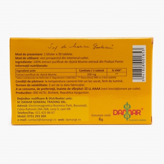 Extract purificat de rășină 30 tablete