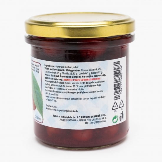 Compot de vișine fără sâmburi 360ml