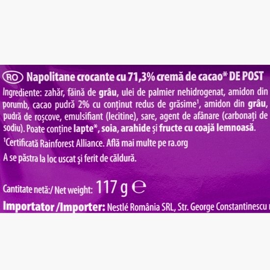 Napolitane cu cacao Zi Bună, de post 117g