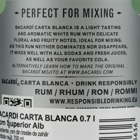 Rom Carta Blanca 37.5% alc. 0.7l