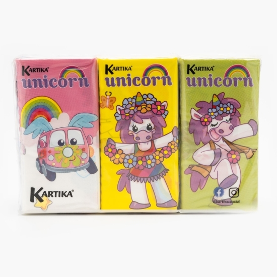 Set batiste de hârtie Unicorn 6 pachete, 4 straturi foi