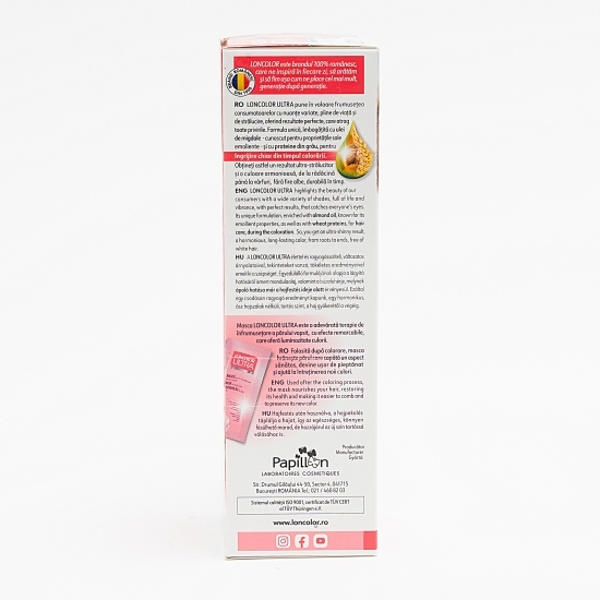 Vopsea permanentă pentru păr Ultra 10.22 Blond rose 100ml