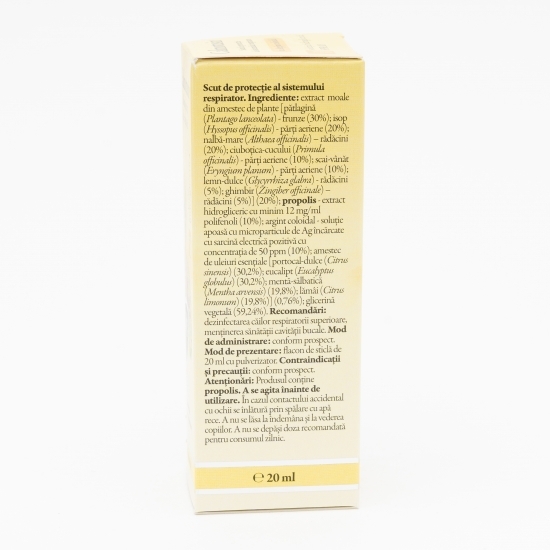 Spray cu argint coloidal fără alcool 20ml