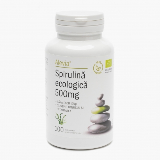 Spirulină ecologică 500mg 100 comprimate