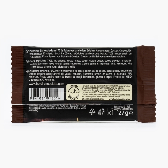 Ciocolată amăruie 75% cacao Dark Intense 27g