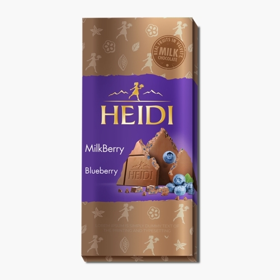 Ciocolată cu lapte cu afine 80g