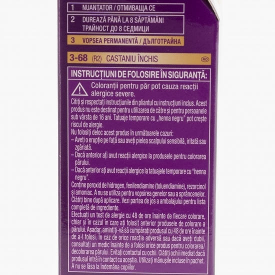 Vopsea de păr permanentă Intesive Color Creme R2 castaniu închis 110ml