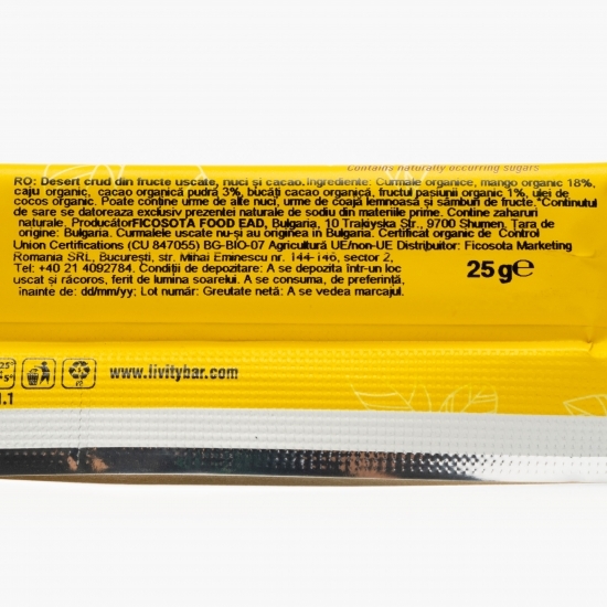 Desert eco din fructe uscate, nuci și cacao 25g