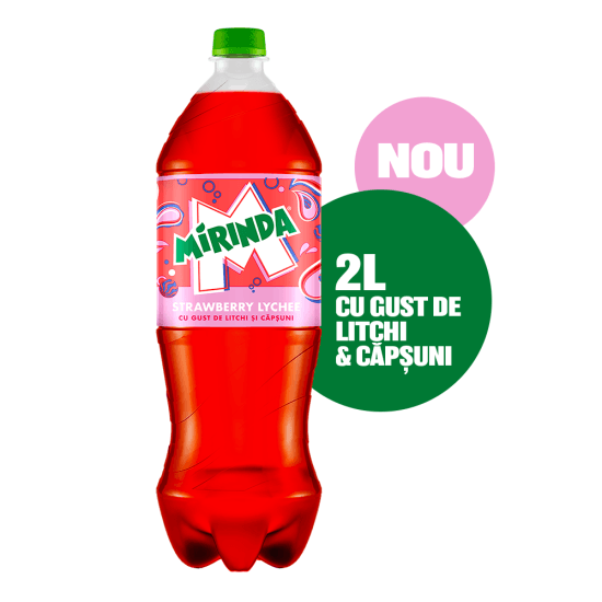 Băutură carbogazoasă căpșuni și litchi 2l