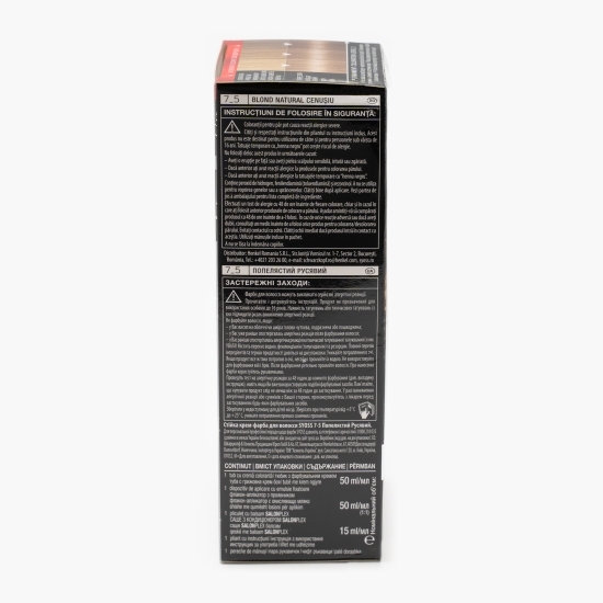 Vopsea de păr permanentă Professional Performance, 7-5 blond natural cenușiu, 115ml