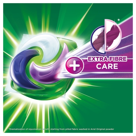Detergent de rufe capsule All in 1 Pods +Extra Fiber Care, 22 spălări