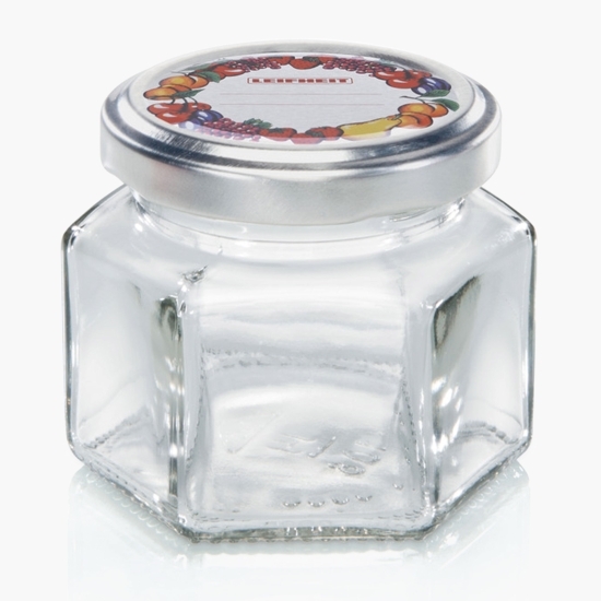 Borcan din sticlă hexagonal 106ml