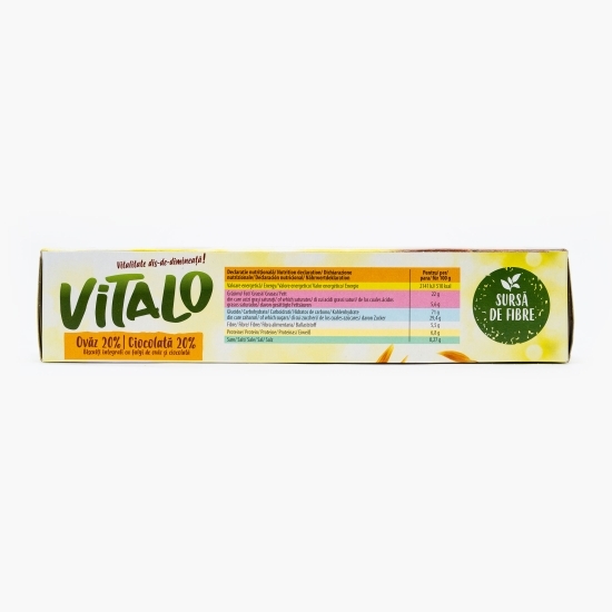 Biscuiți integrali cu fulgi de ovăz și ciocolată 157g