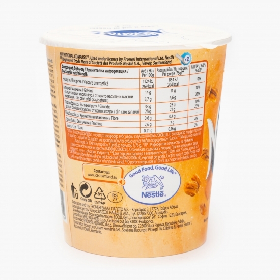 Înghețată cu aromă și sirop de caramel și bucăți de nuci pecan caramelizate 470ml