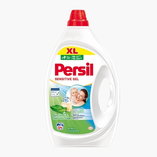 Detergent de rufe lichid Sensitive Gel, 54 spălări, 2.43l