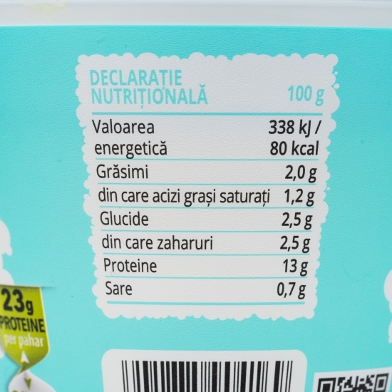 Granule de brânză Cottage cu smântână 2% grăsime 180g