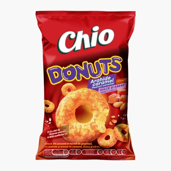 Snack cu aromă de arahide și caramel în formă de gogoașă 80g