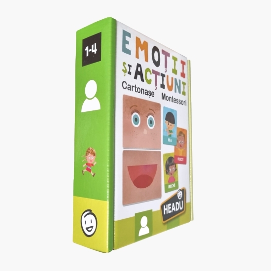 Joc Montessori - Emoții și acțiuni, în limba română, 1-4 ani